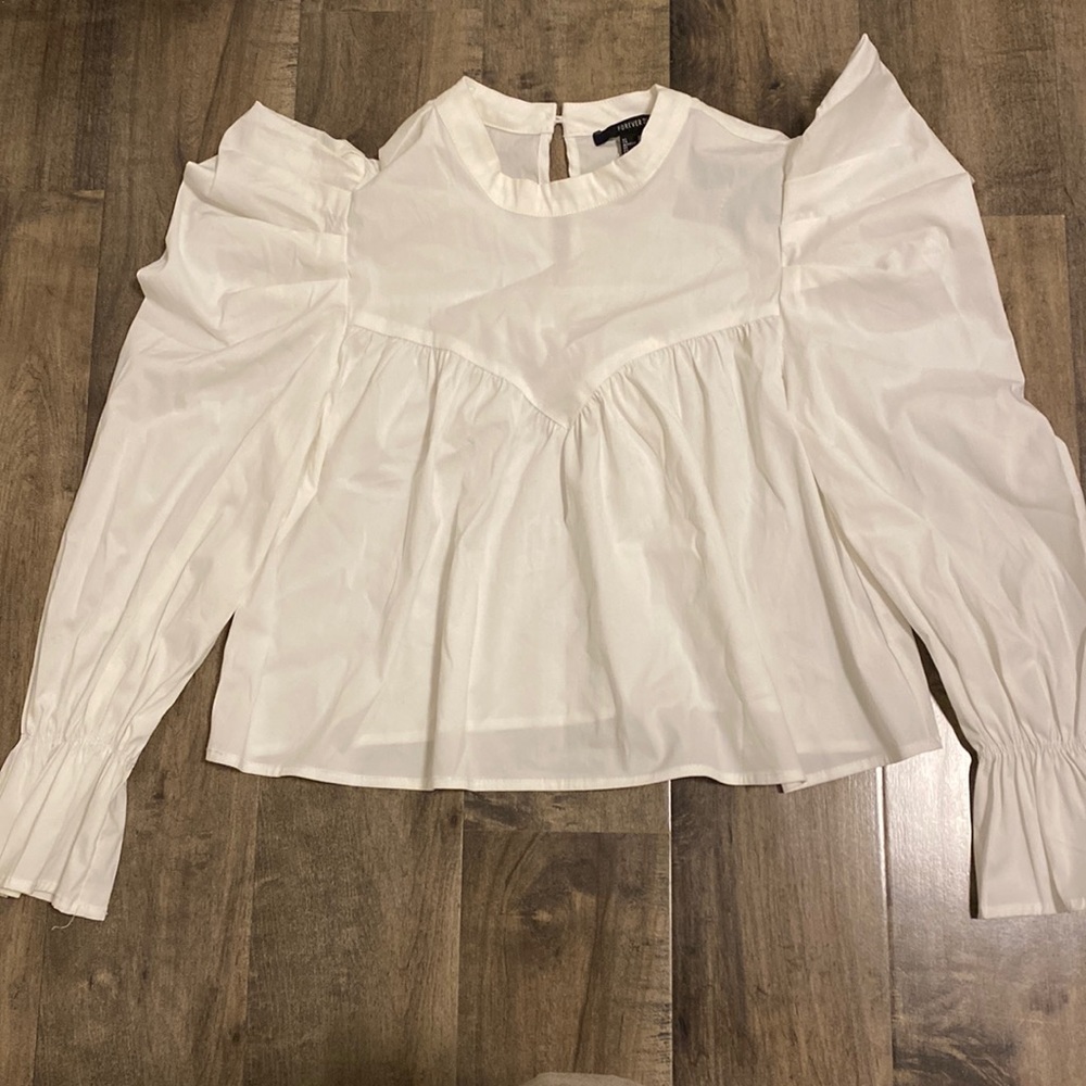 Forever 21 white blouse